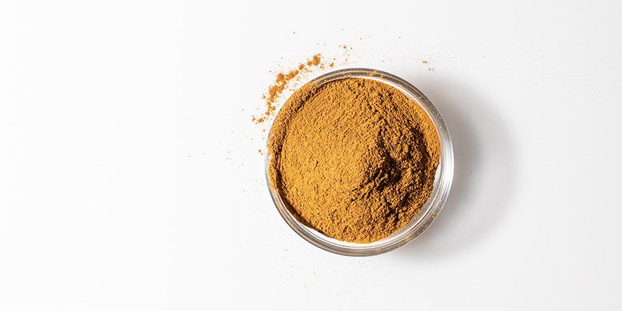 Cinnamon powder in a bowl