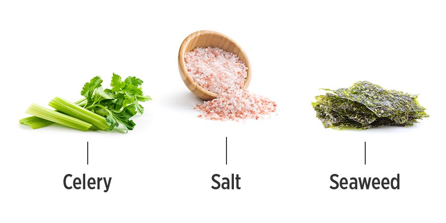 naturally salty foods