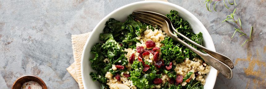 Summer Recipe: Kale Quinoa Salad with Zesty Vinaigrette