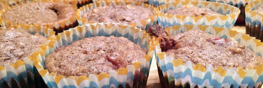 Kapha-Pacifying Recipe: Strawberry Rhubarb Muffins